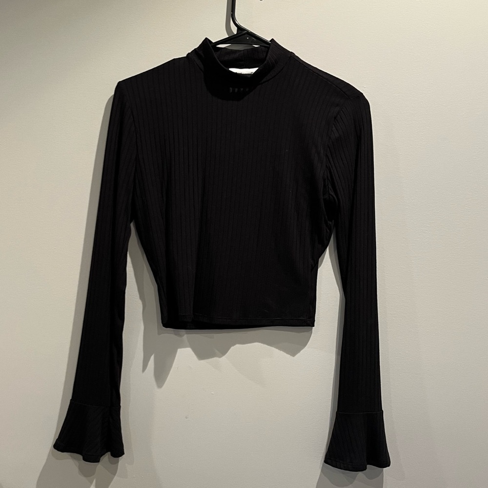 Dry Goods black long sleeve top